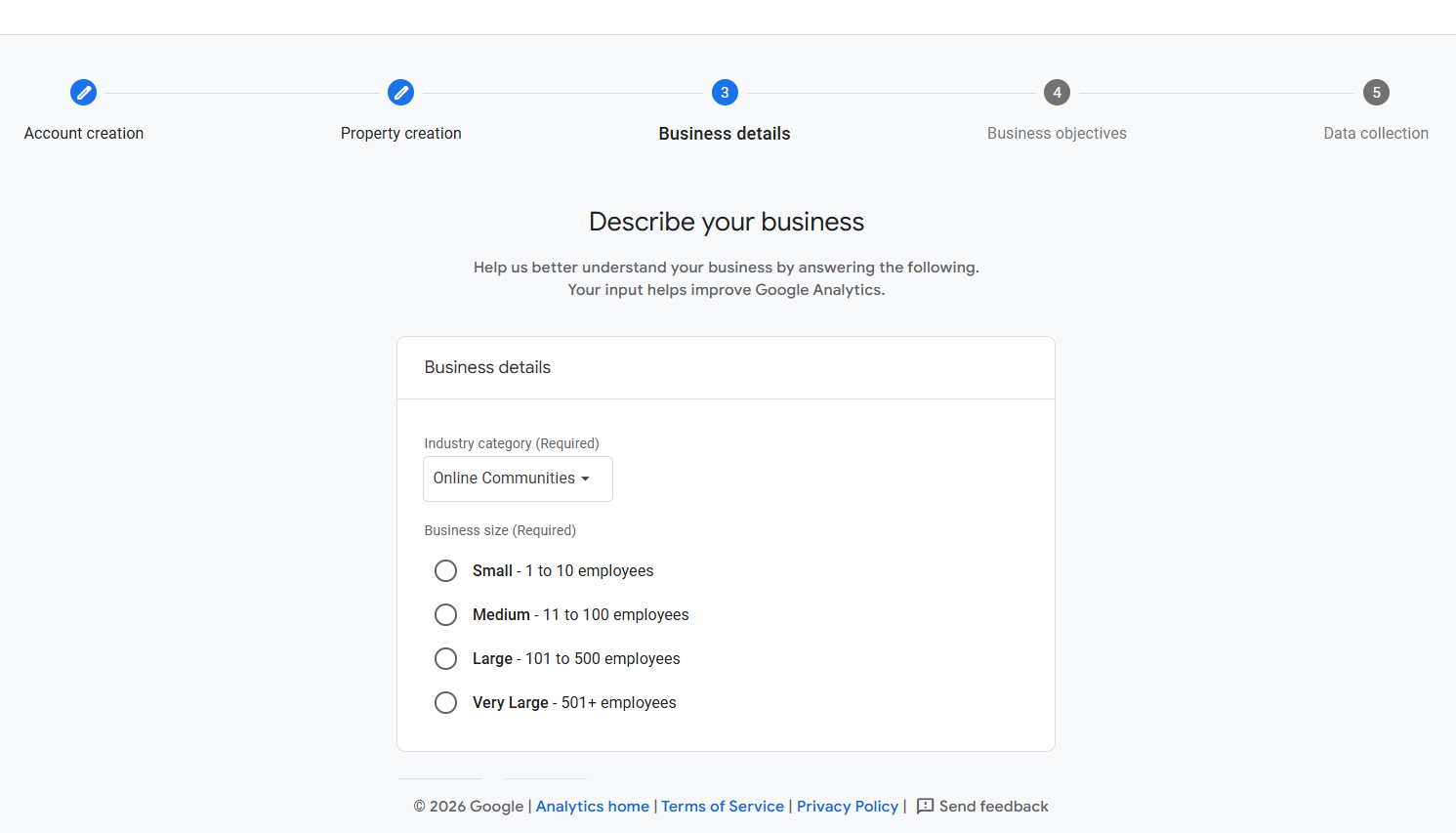 Analytics Business Details